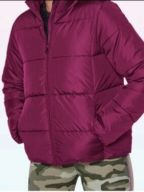 Sugar & Jade Tween Girls Quilted Puffer Jacket Coat Sz XXL (20/22) Hushed Rose